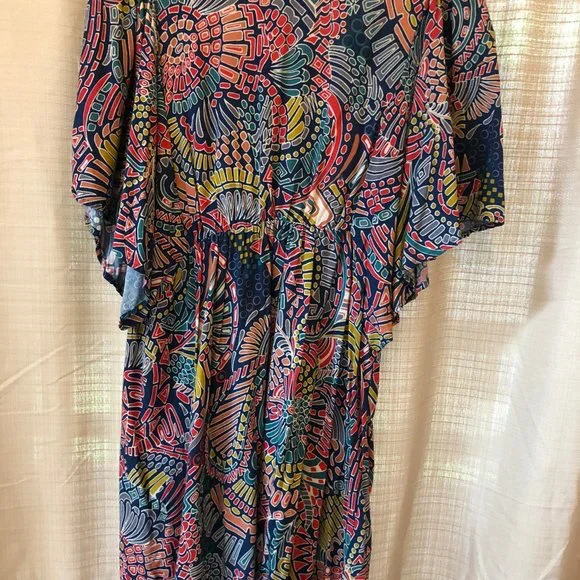 Flying Tomato Boho Butterfly Sleeve Print Dress - Picture 3 of 5